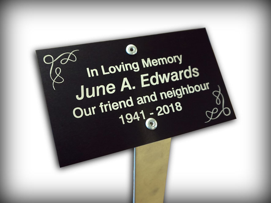 Personalized Photo Memorial Plaque, Grave Marker, Remembrance Plaque,  Outdoor, Indoor Cast Aluminum Plaque With Stake -  Canada